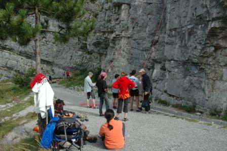 Arrampicando ad Erto